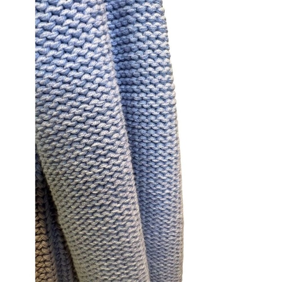 Free People Women's XS Blue Cable-Knit Pullover Sweater - Picture 6 of 10